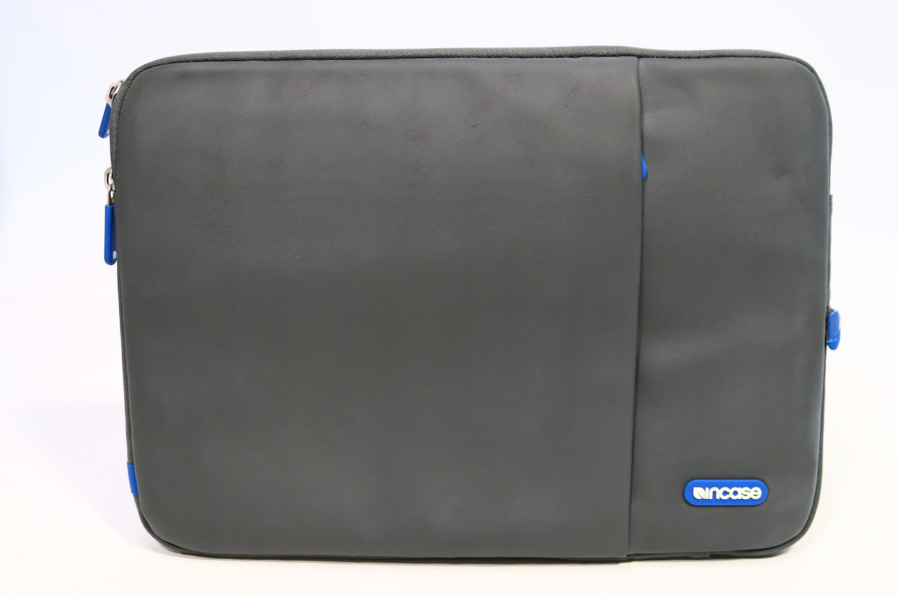 Incase Protective Deluxe Sleeve Leather Pouch Case For Macbook Pro 13' Gray/blue