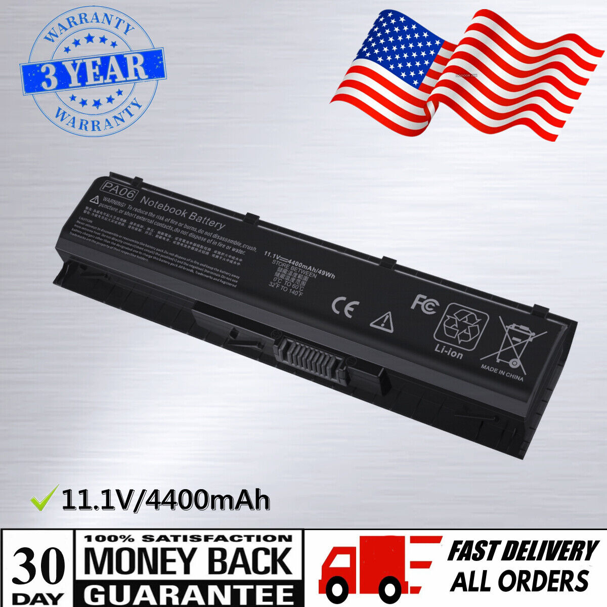 PA06 Battery for HP Omen 17 Series HSTNN-DB7K 849911-850 849571-251 849571-221
