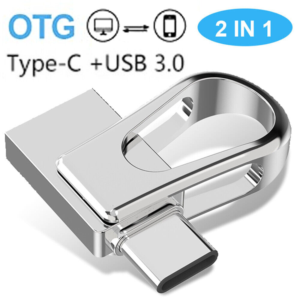 32/64/128 GB USB 3.0 Stick OTG USB C Memory Stick 2-in-1 USB Type C Flash Drive