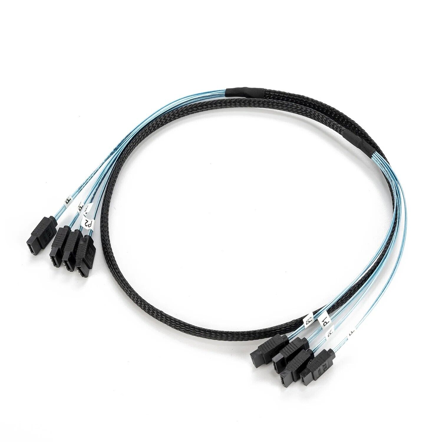 4/6/8 Pcs SATA 3.0 Cable Set 7Pin 6Gbps for SSD HDD NAS Server
