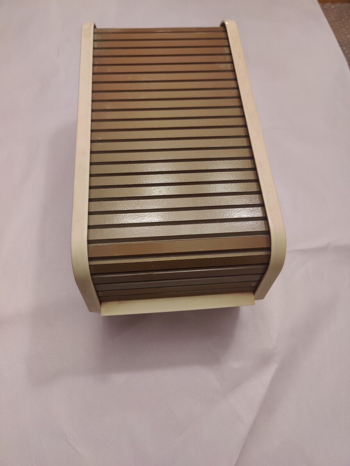Vintage 1980s Microcomputer 5.25” Floppy Disk Organizer Storage Roll Top Carry