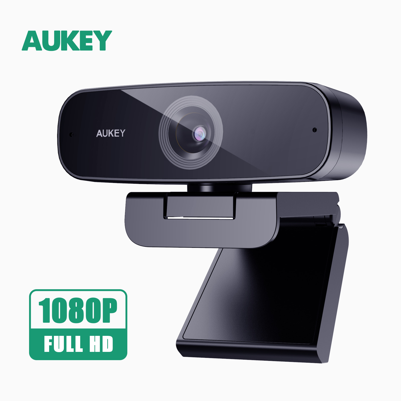 AUKEY 1080p Webcam with Microphone, Plug&Play for PC/Mac/Laptop/Macbook/Tablet