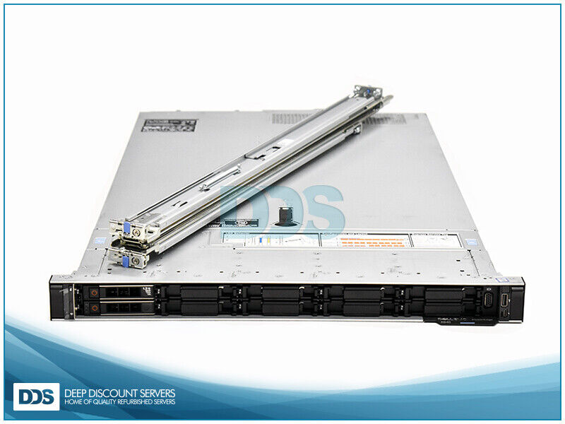 Dell R640 10SFF 2Ghz 52-C 384GB Mem PERC H730P RAID 4x10G NIC 2x750W PSU Rails