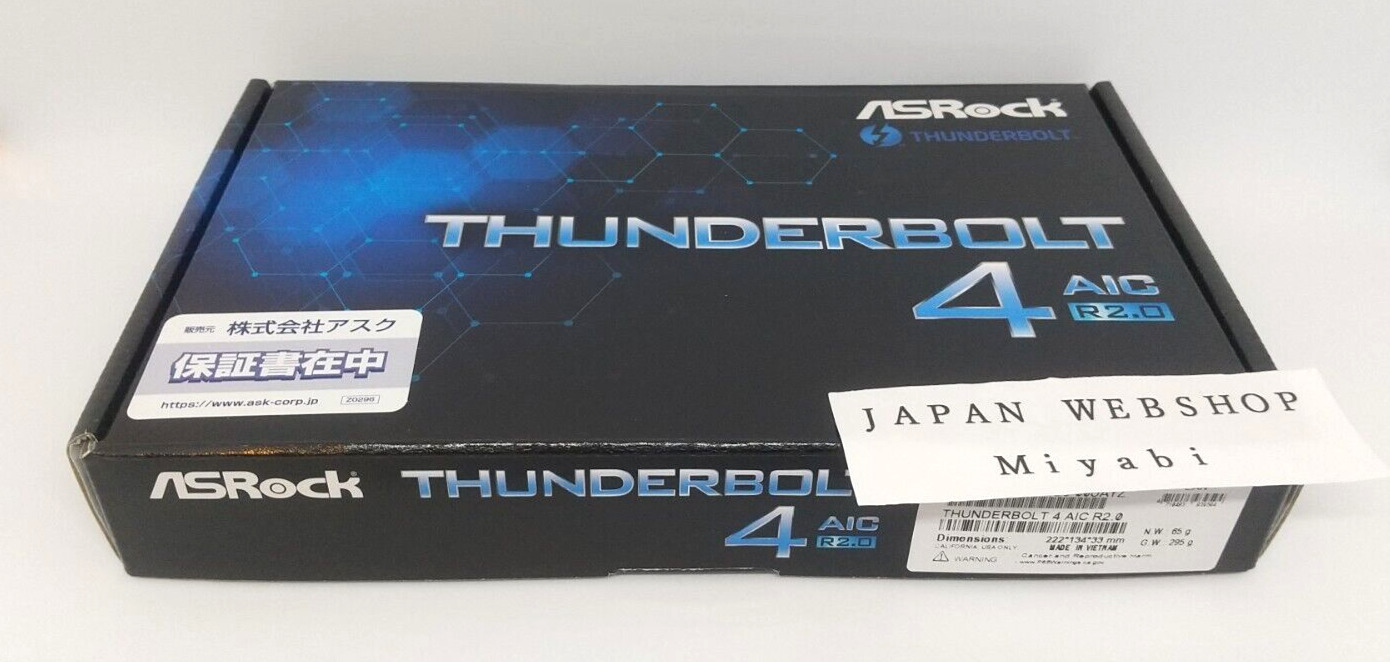 ASROCK THUNDERBOLT 4 AIC R2.0 Expansion Board Intel 500 Series Motherboards