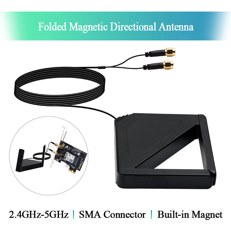 100pcs Desktop Dual Band Folded Magnetic External Directional High Gain Antennas