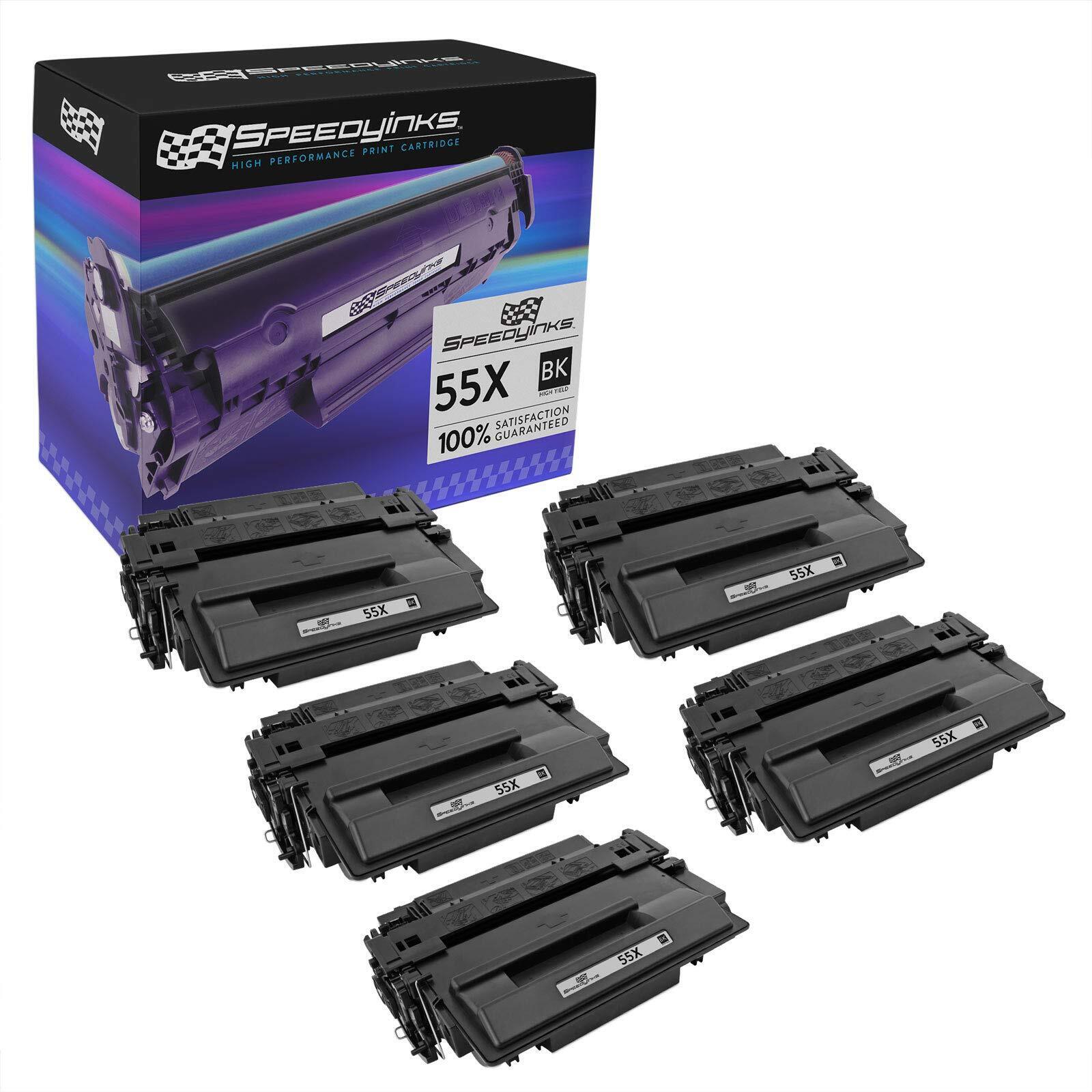 SPEEDYINKS Compatible Replacement for HP 55X 55A CE255X Toner Cartridge 5PK