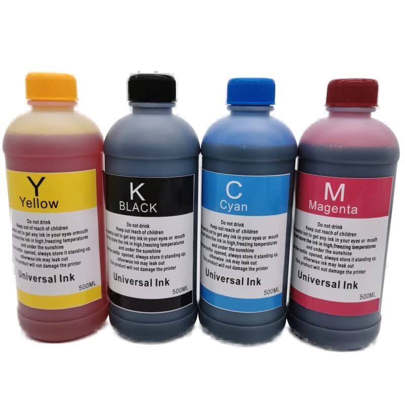 Universal 4x500ml Premium Refill Ink, Vibrant & High-Quality, for Canon