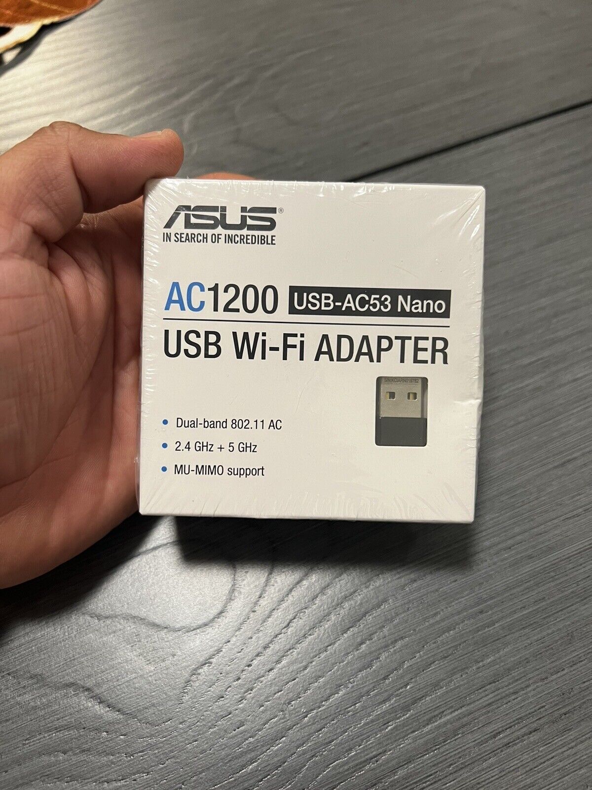 ASUS USB-AC53 AC1200 Nano USB Dual-Band Wireless Adapter, MU-Mimo, Compatible