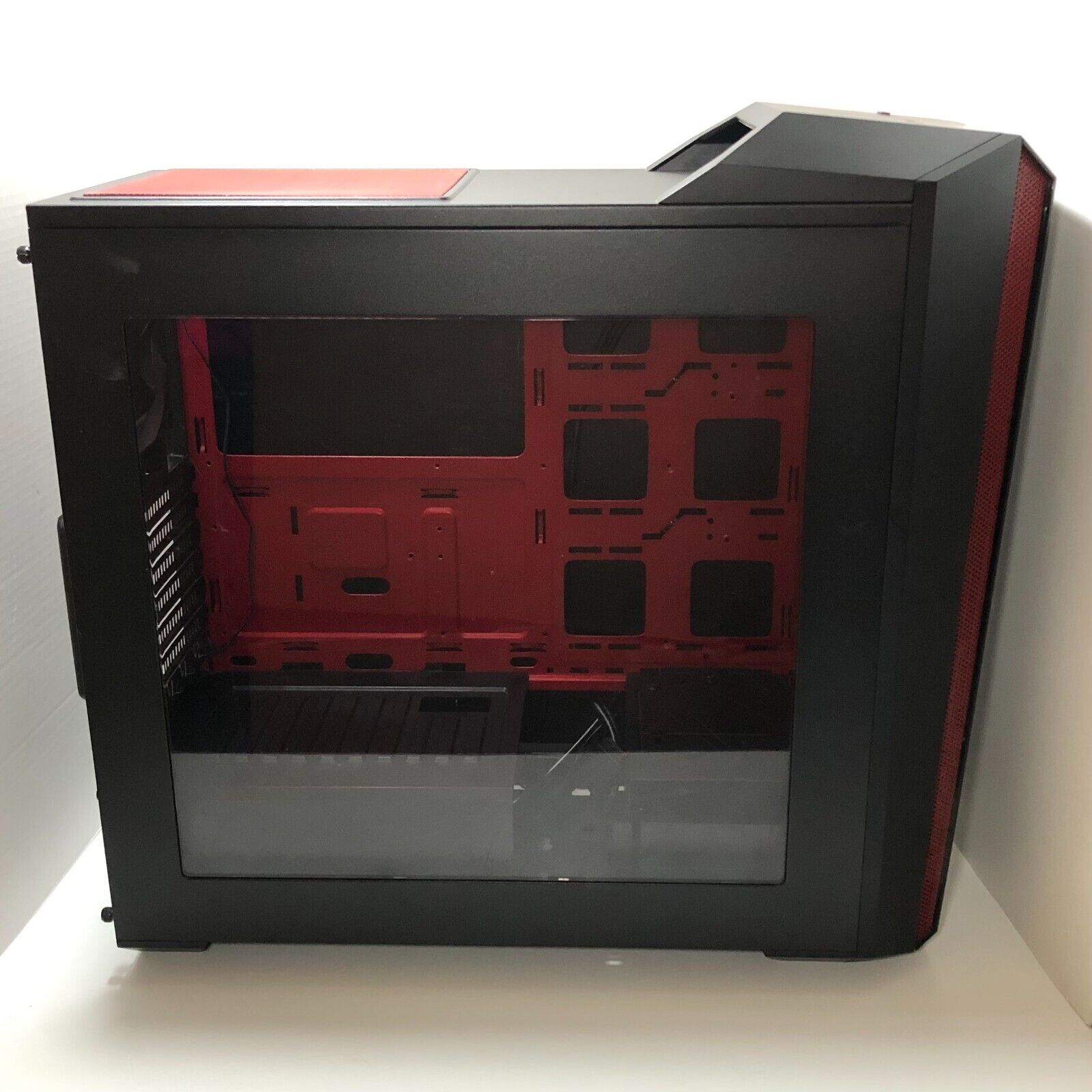 Cooler Master MCX-B5S3T-RWNN 5t Dual-Tone Gaming ATX Mid-Tower Case - Red/Black
