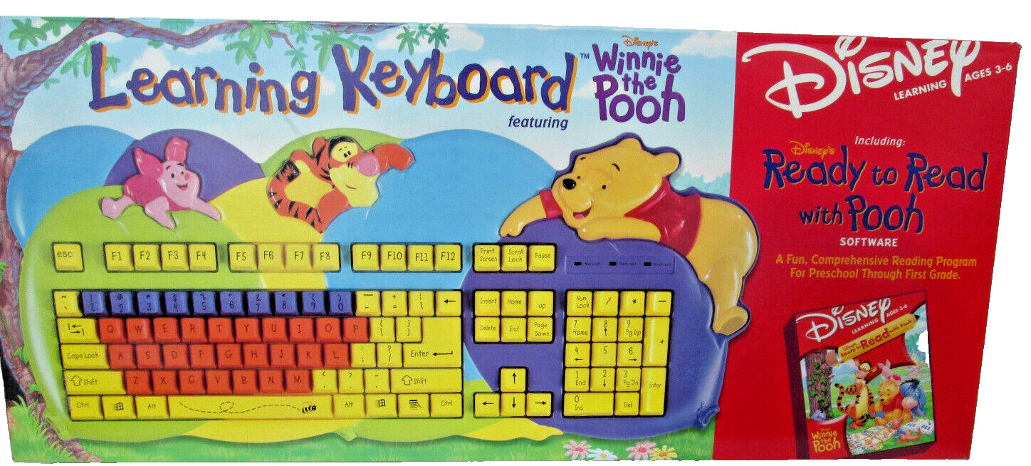 Vintage Disney Winnie The Pooh Tigger & Piglet Learning Keyboard NEW DS KB10