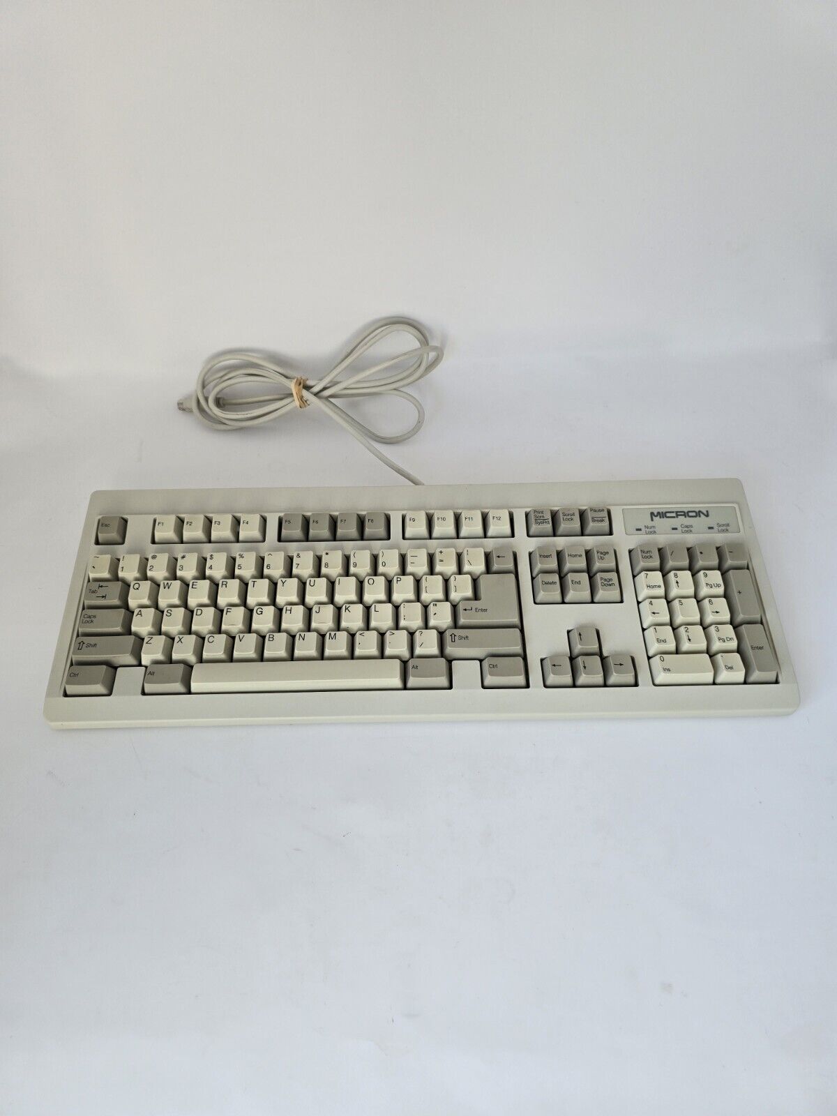 Vintage NMB Technologies MICRON RT101 Click Keyboard PS/2 Retro RARE