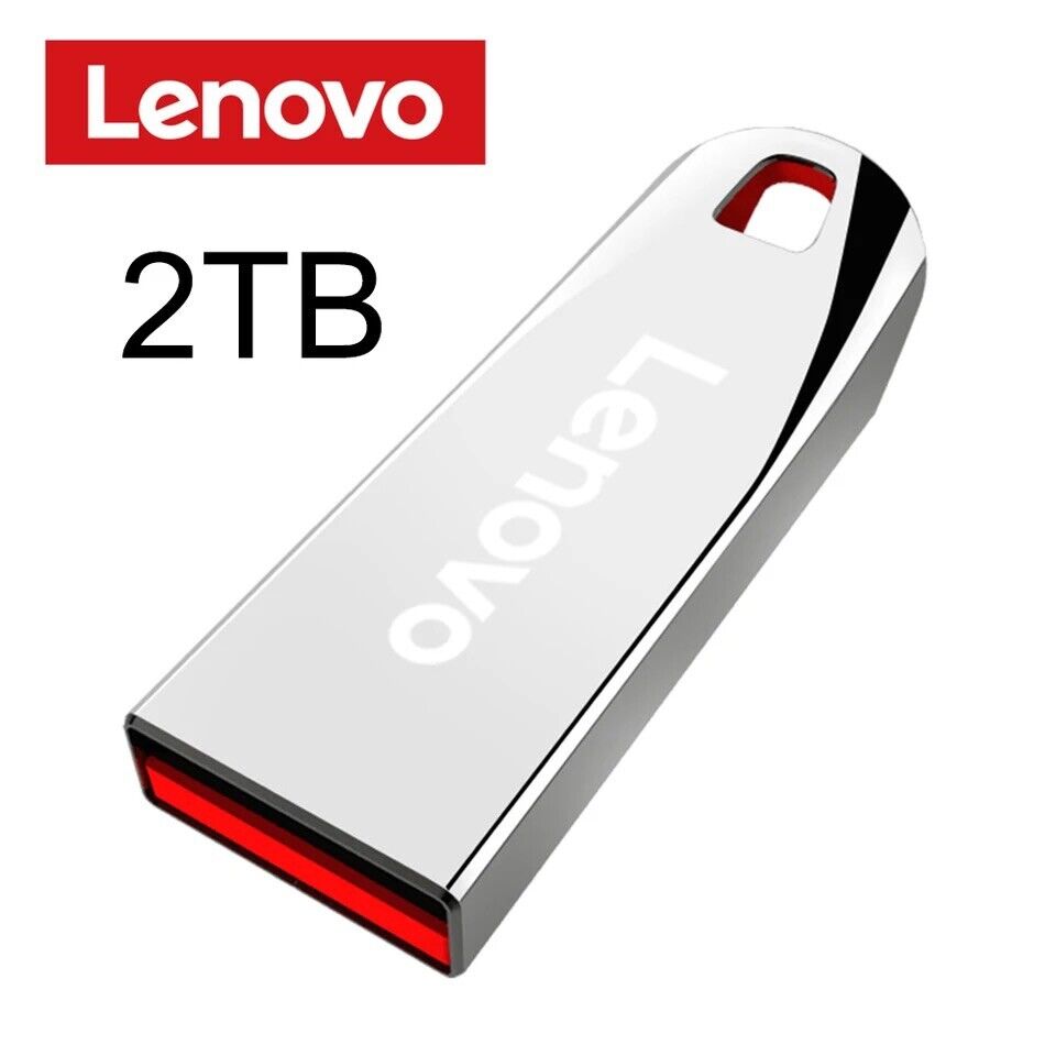 Lenovo Flash Drives 2TB Usb 3.0 Mini High Speed Metal Pendrive.