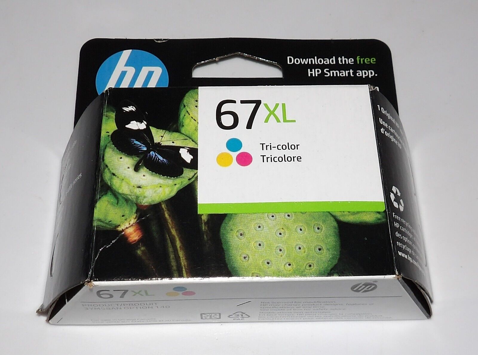 Genuine HP 67XL High Yield Tri Color Original Ink Cartridge Dated 2025 (3YM58AN)