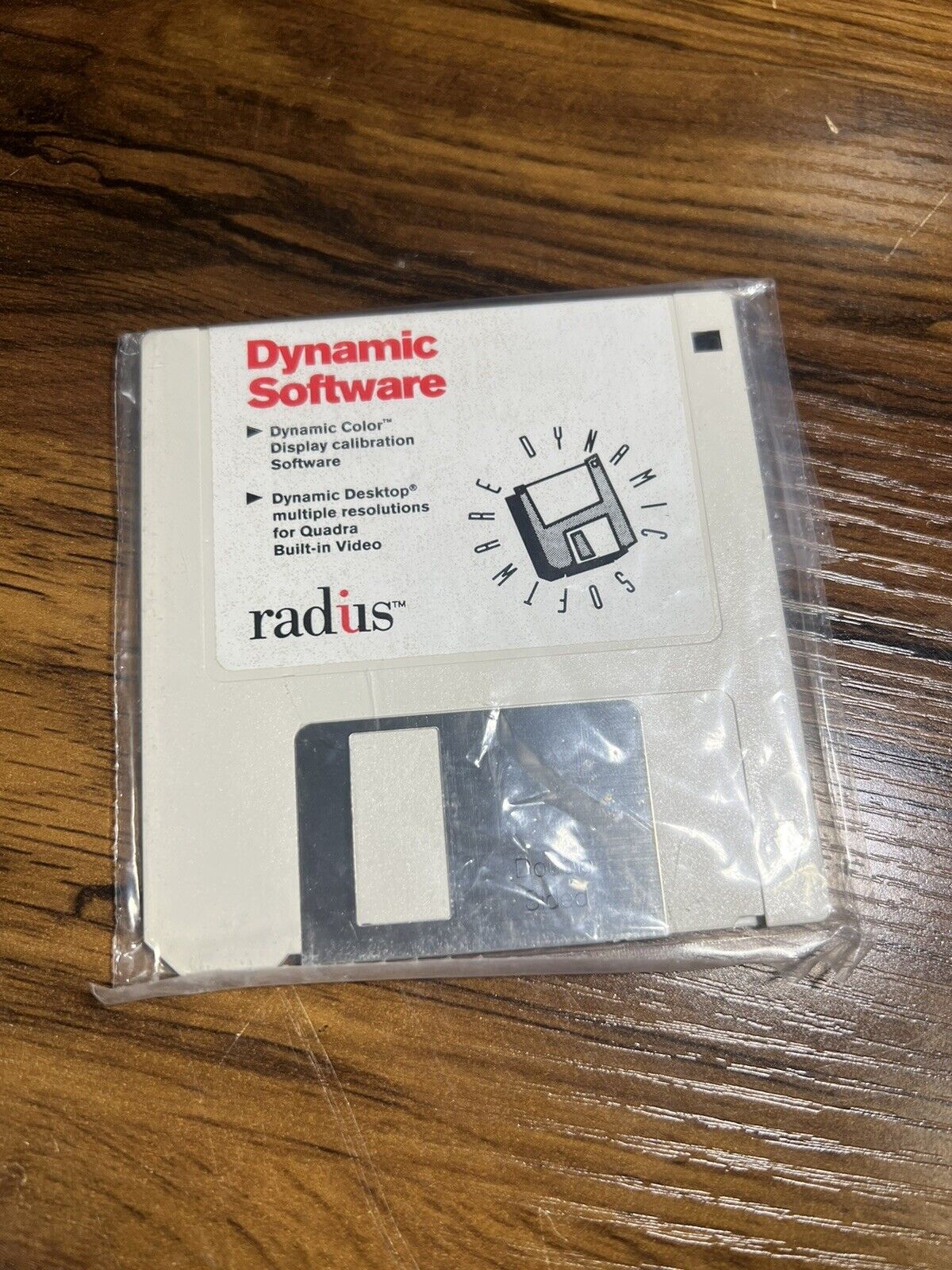 Vintage 1992 Apple Macintosh Radius Dynamic Software Floppy Disk For Quadra