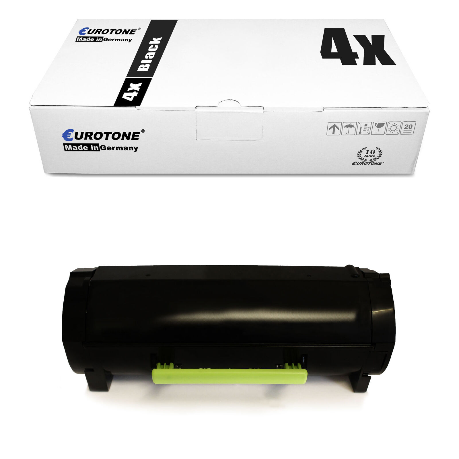 4x Eco Toner XXL for Lexmark MS-610-dn