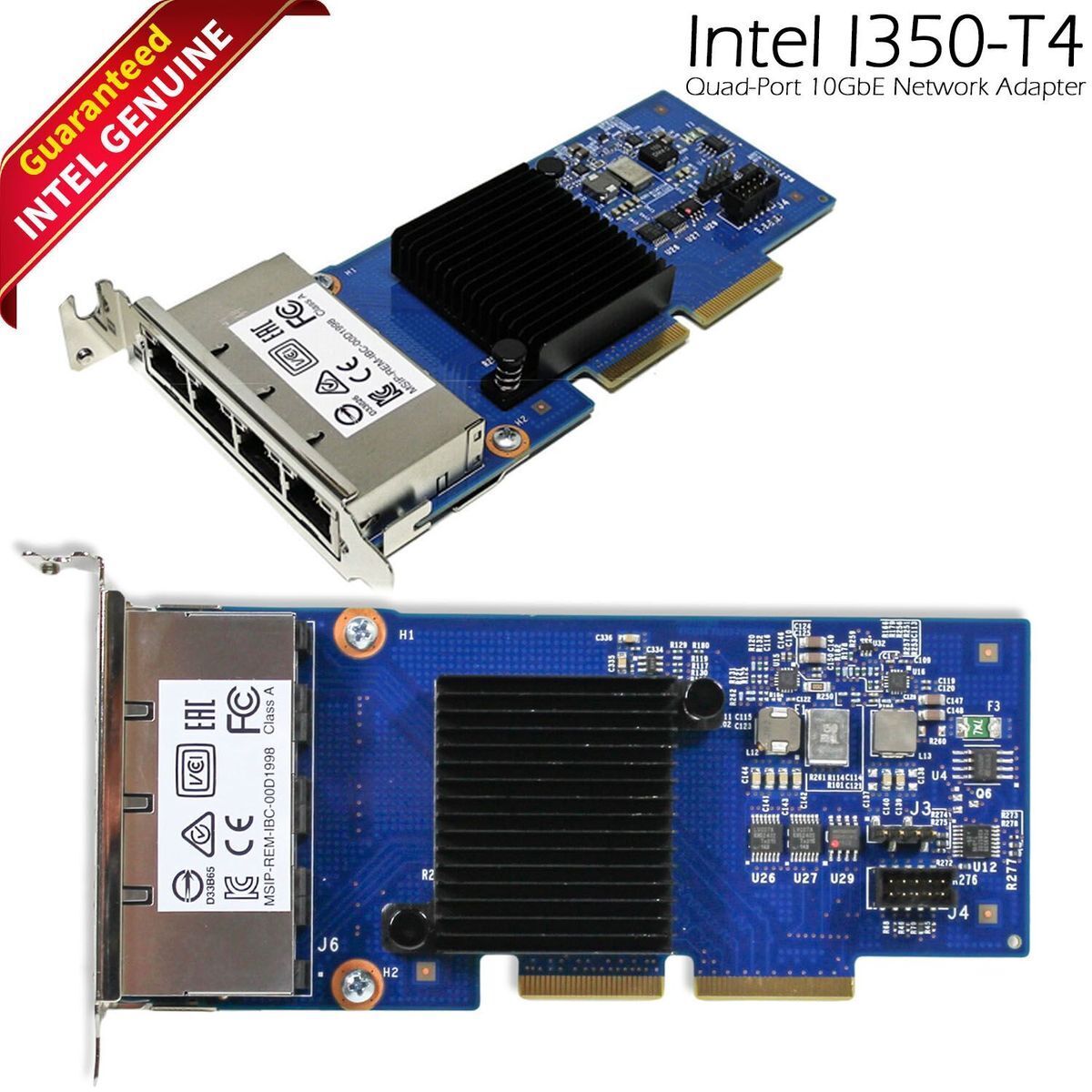 00JY932 IBM I350-T4 ML2 Quad Port 1GB Network Adapter Card Low Profile Bracket