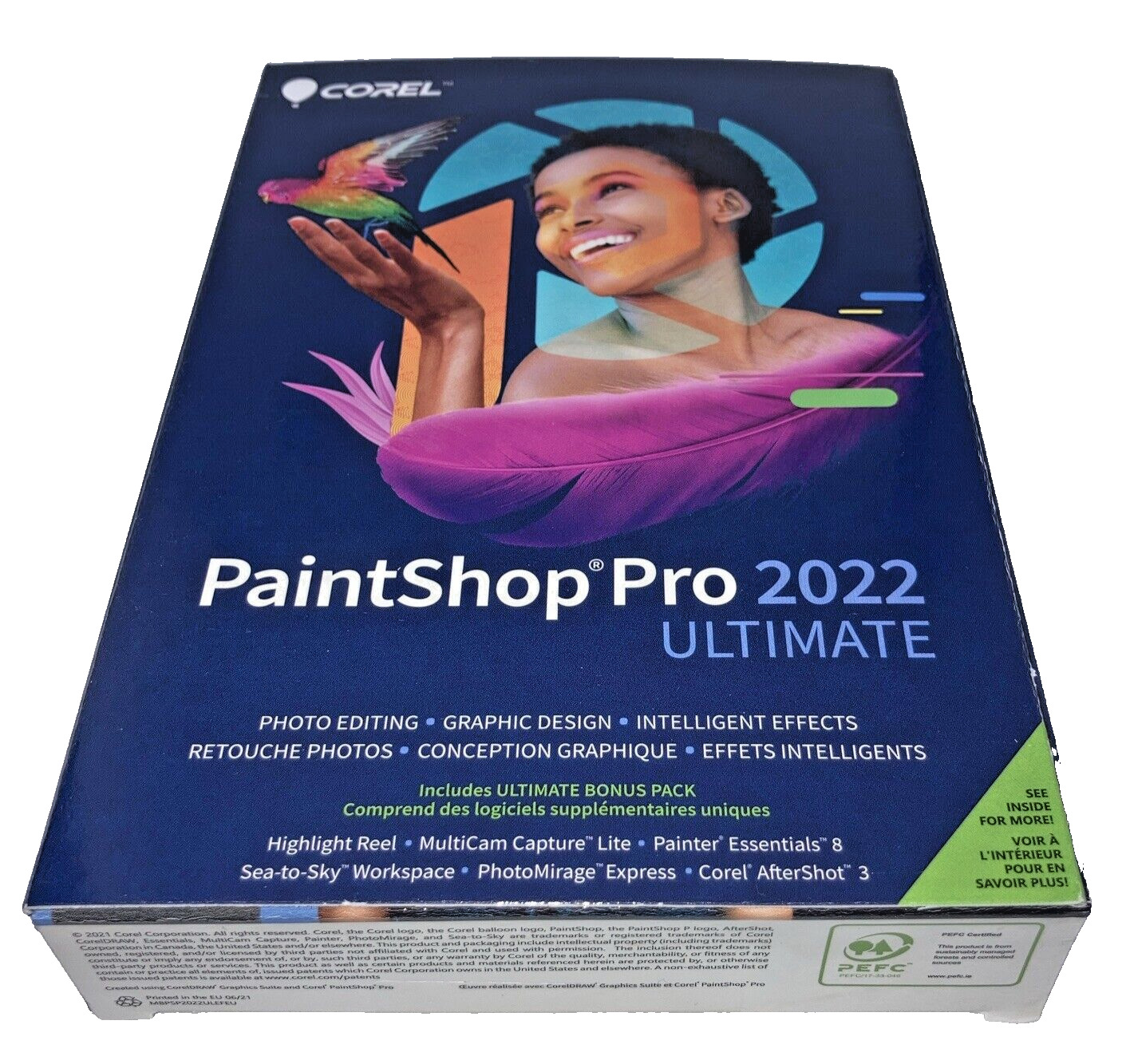 Corel Paintshop Pro 2022 ultimate photo editing software windows 10 new sealed