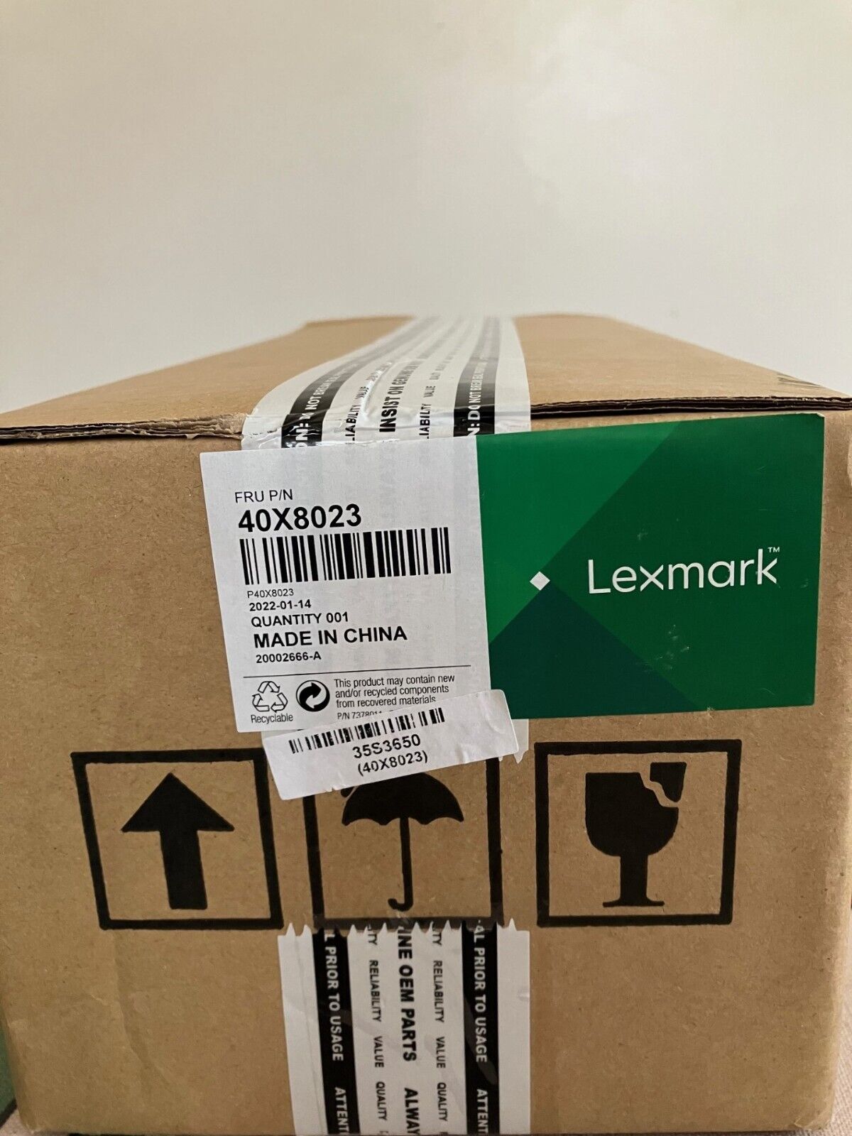New Genuine Lexmark 40X8023 Fuser for MS310 MS410 MS510 MS610+
