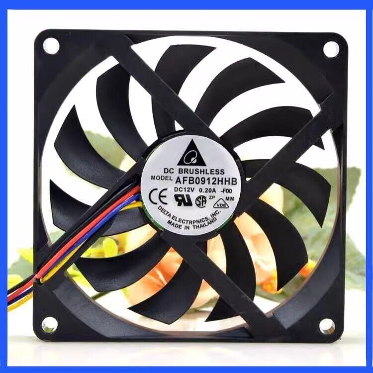 Delta AFB0912HHB 9015 DC12V 0.20A 9CM 4-Wire Cooling Fan