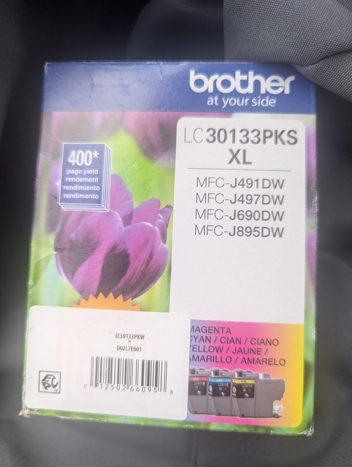 Brother LC30133PKS XL Cyan/Magenta/Yellow 3-Pack Ink Cartridges Exp 09/26