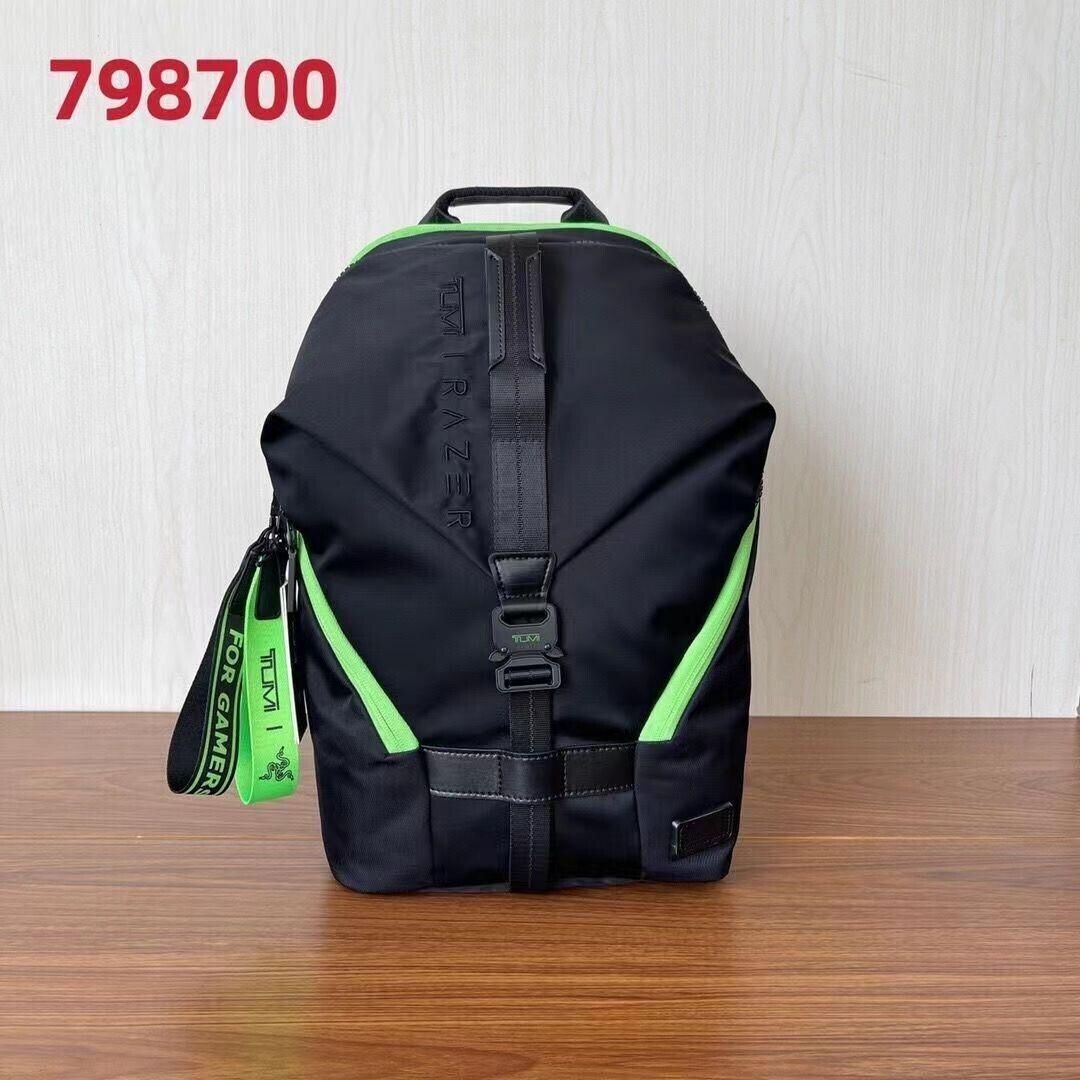 Tumi Razer Finch Backpack 798700D Black Green Nylon Travel 46.5×28×19cm New