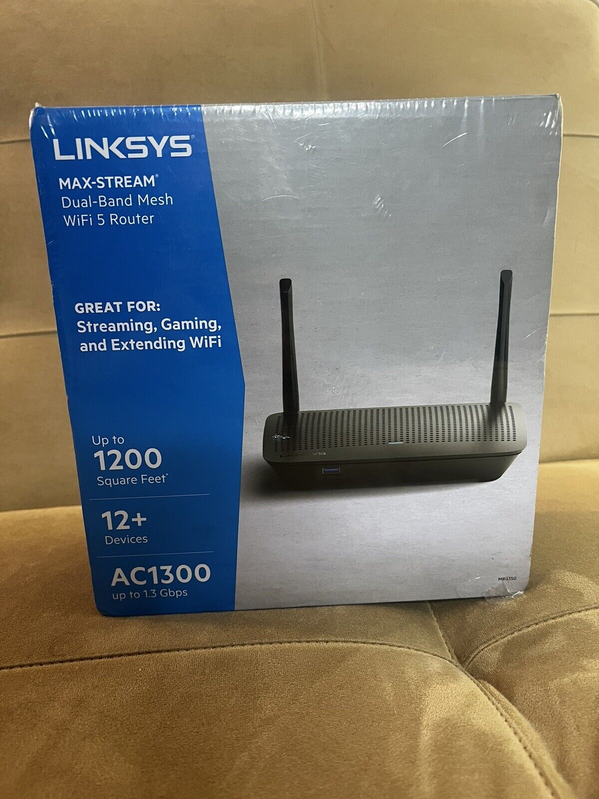 Linksys Max-Stream Dual-Band Mesh Wi-Fi Router NEW SEALED 1.3Gbps 12+ Devices