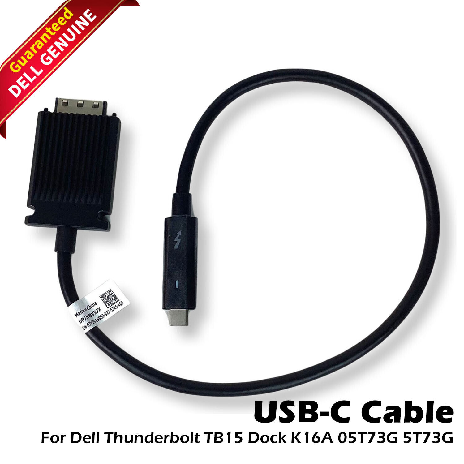 Genuine Dell Thunderbolt 3 USB-C Cable for TB15 TB16 Dock K16A K17A 3V37X 5T73G