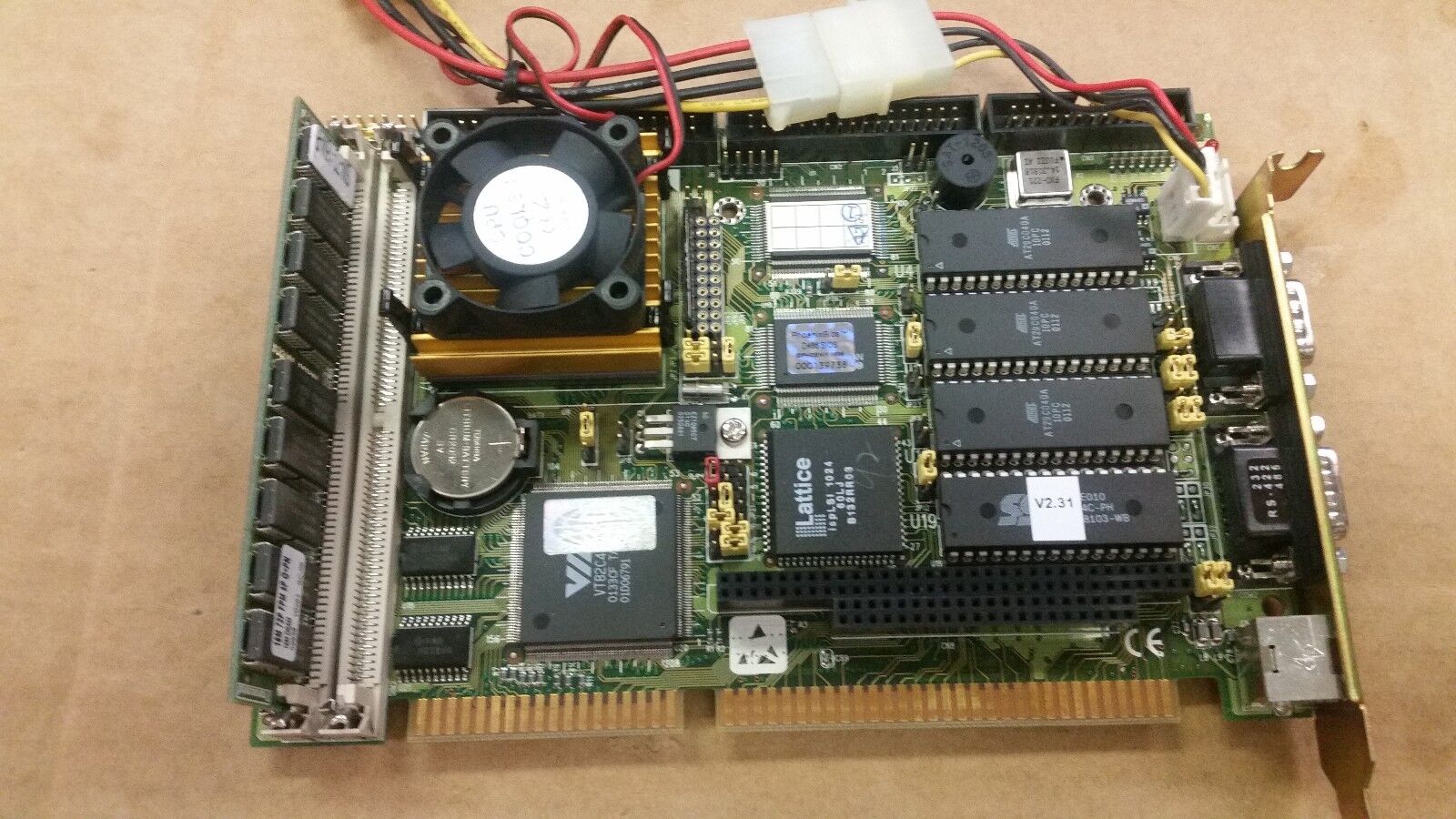 Advantech PCA-6144S Rev B2 ISA Half-Size CPU Card SBC Single Board Computer