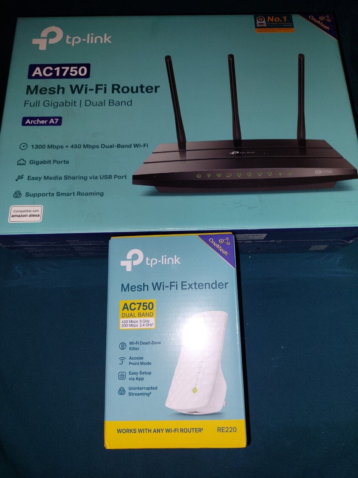 TP LINK AC1750 Router & AC750 Extender