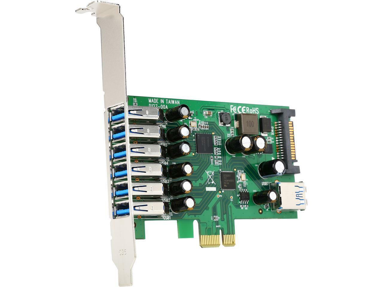StarTech.com PEXUSB3S7 7 Port PCI Express USB 3.0 Card - Standard & Low-Profile