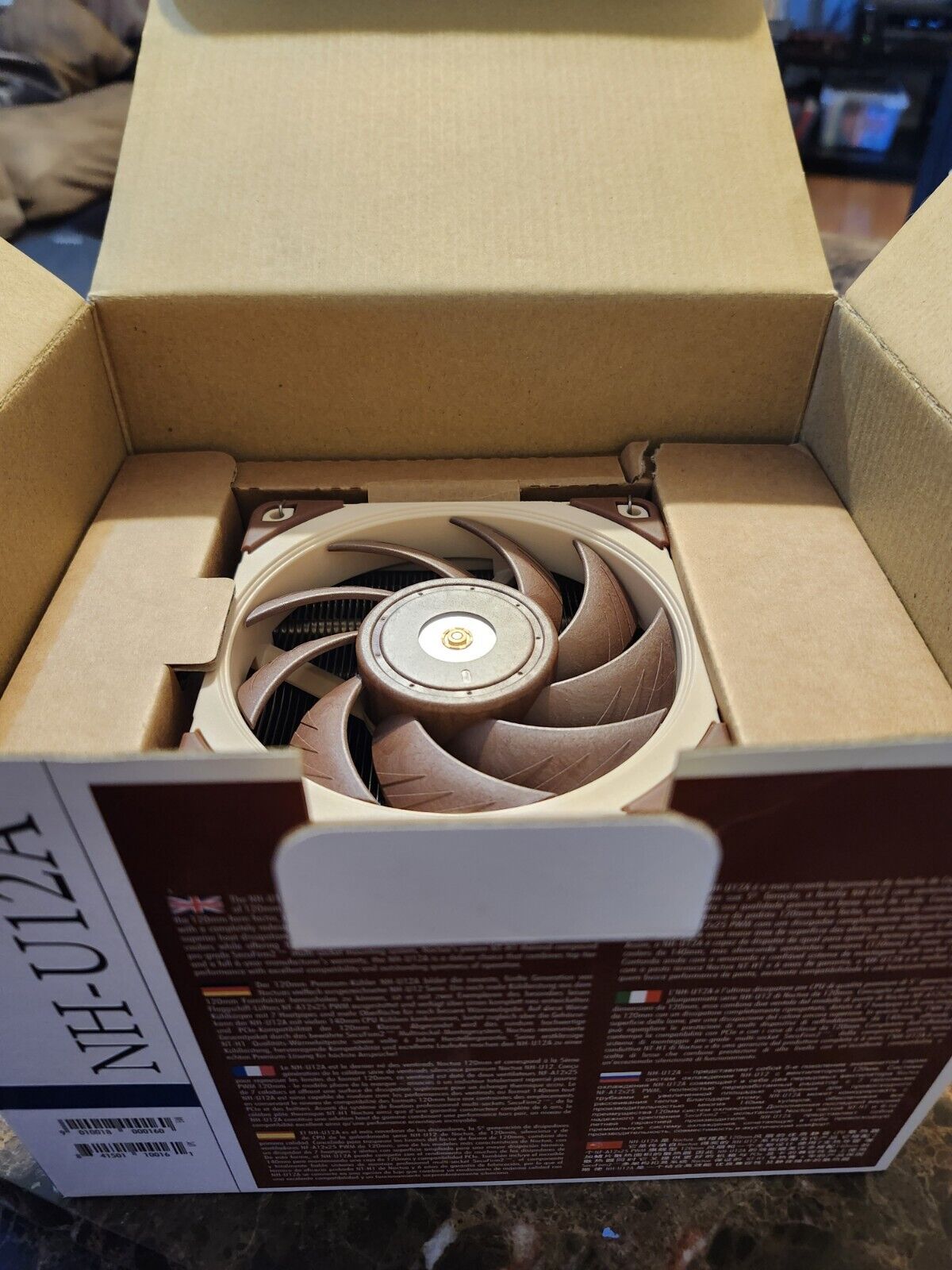 Noctua NH-U12A Premium CPU Cooler Fan - Brown/Beige