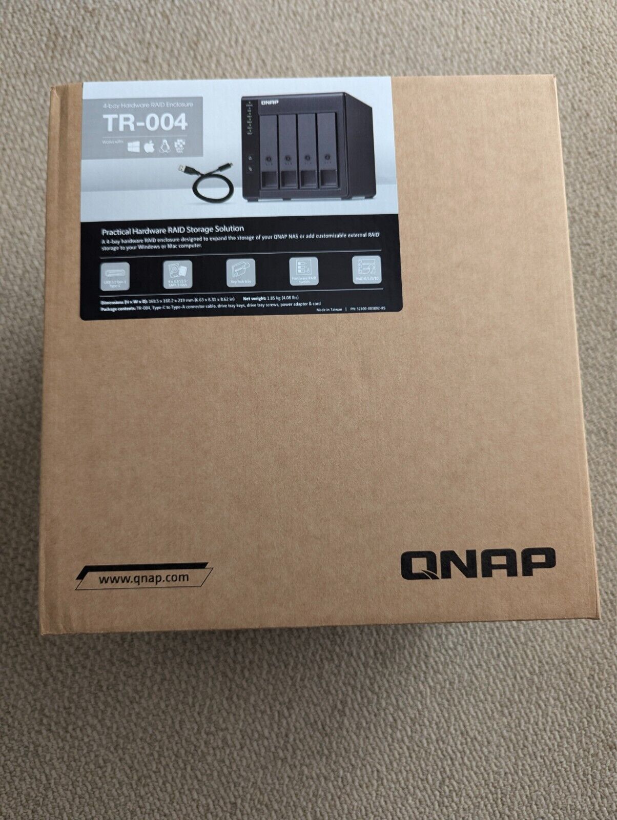 NEW QNAP TR-004 4 Bay USB Type-C Direct Attached Storage with Hardware RAID
