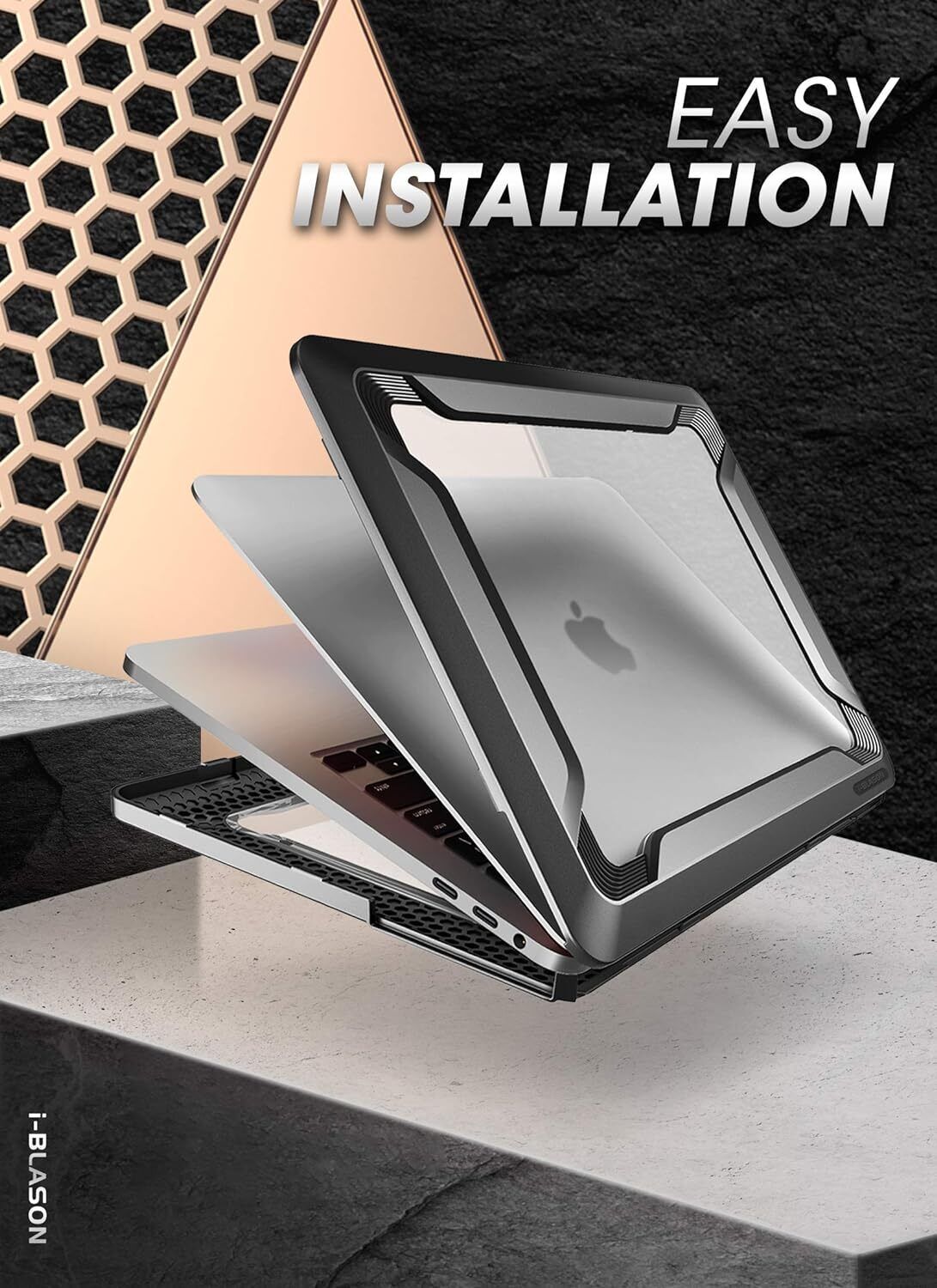 i-Blason Rugged Case for MacBook Pro 16 inch (2019) Protective TPU Bumper Cover