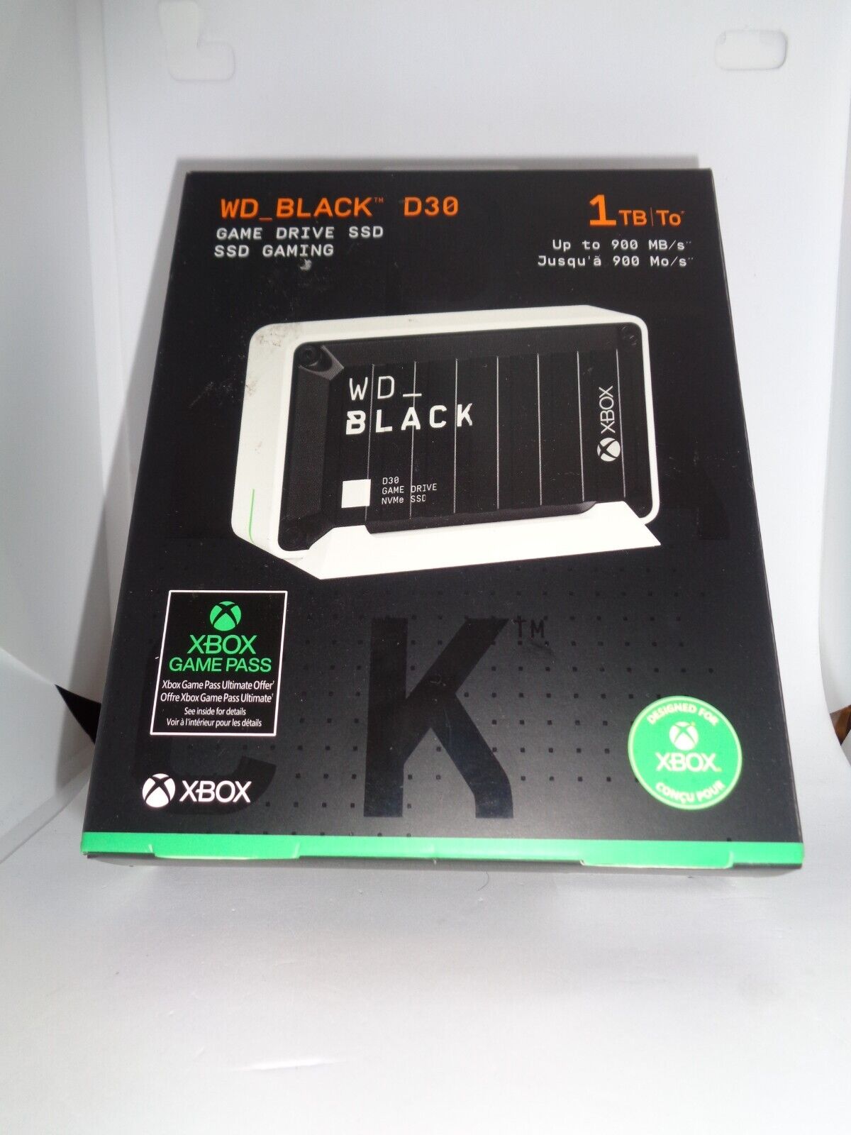 WD Black D30 1 TB Game Drive SSD For Xbox