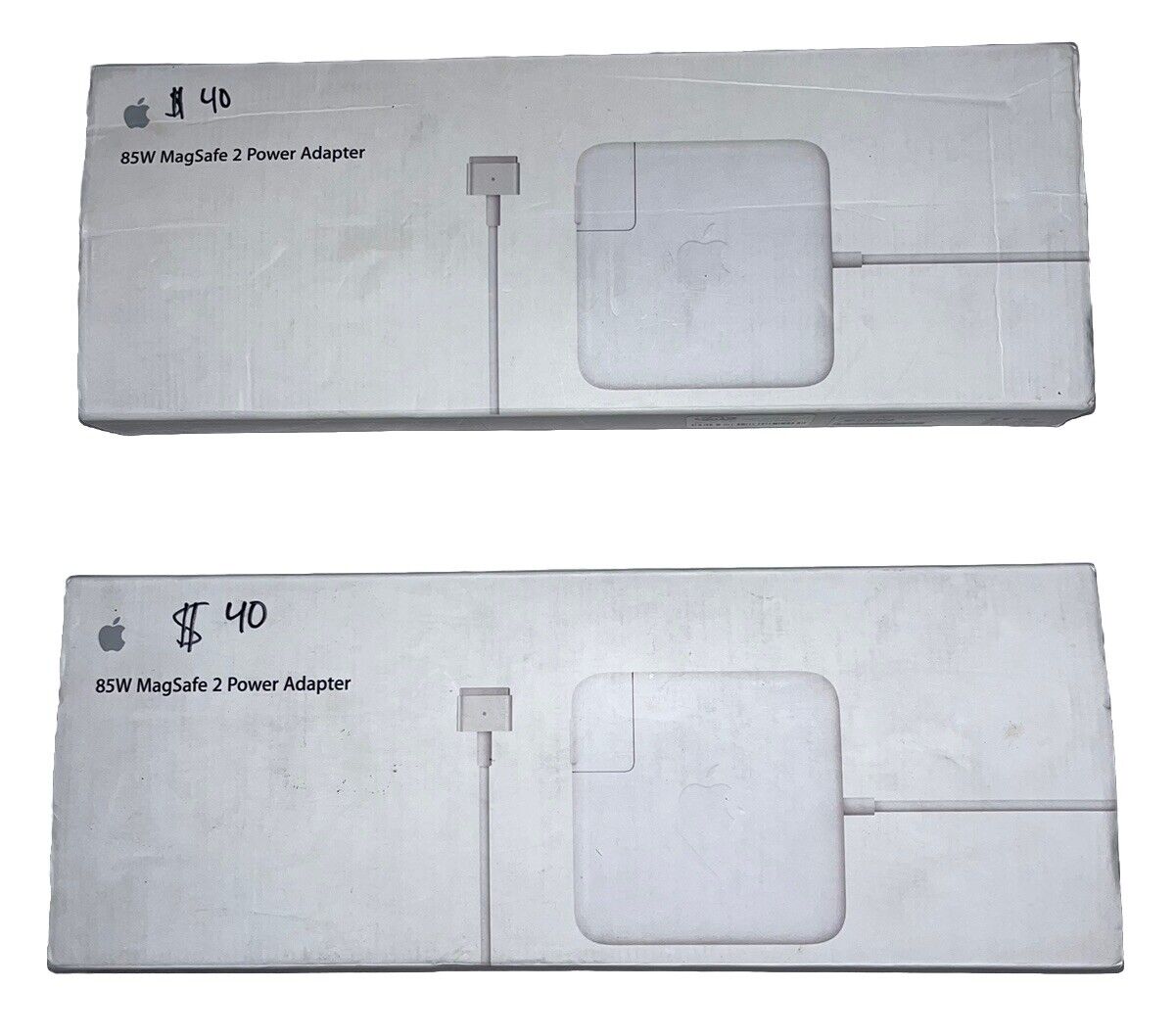 2 Packs New Apple 85W MagSafe 2 Power Adapter White A1424 MD506LL/A