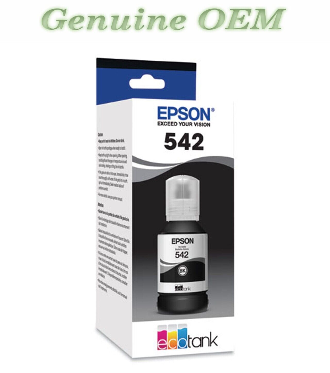 T542120-S Original OEM Epson T542 DURABrite Ink Cartridge, Black Ultra High