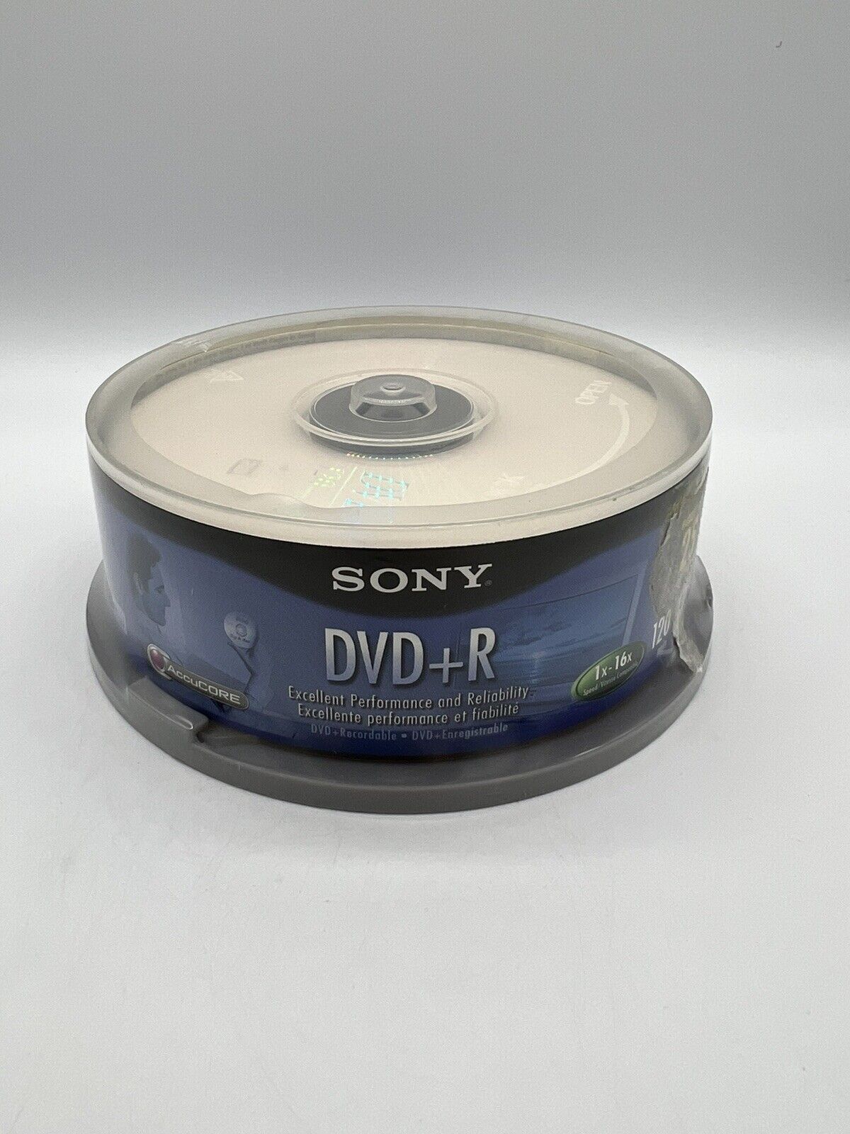 Sony DVD+R Spindle 25 Pack 8X 4.7GB 120 Min Brand New Sealed Brand New