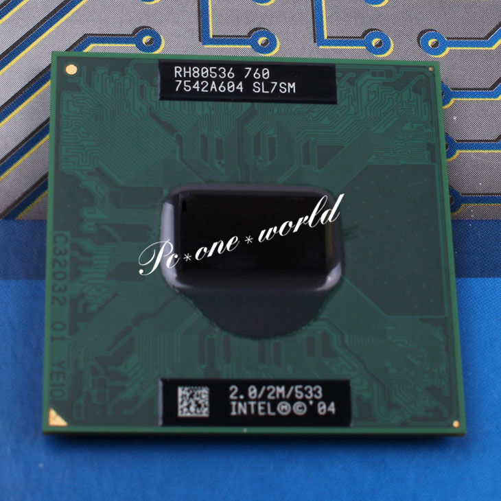 100% OK SL7SM Intel Pentium M 760 2 GHz Laptop Processor CPU