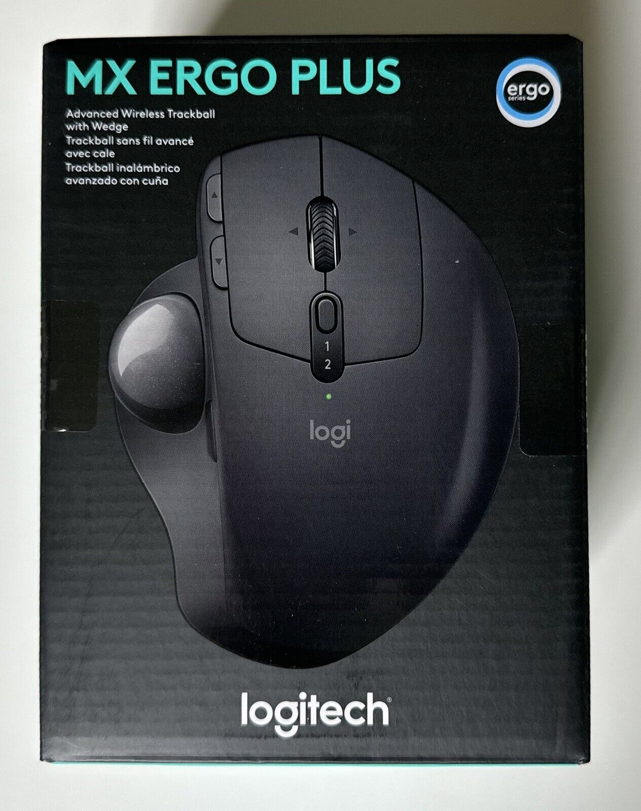 NEW SEALED Logitech MX Ergo Plus Advanced Wireless Trackball Mouse Ergonomic