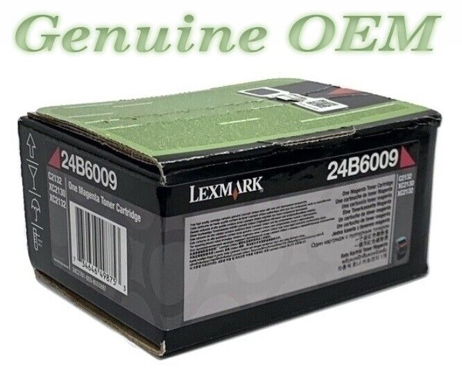 24B6009 Original OEM Lexmark Toner Cartridge, Magenta Genuine Sealed