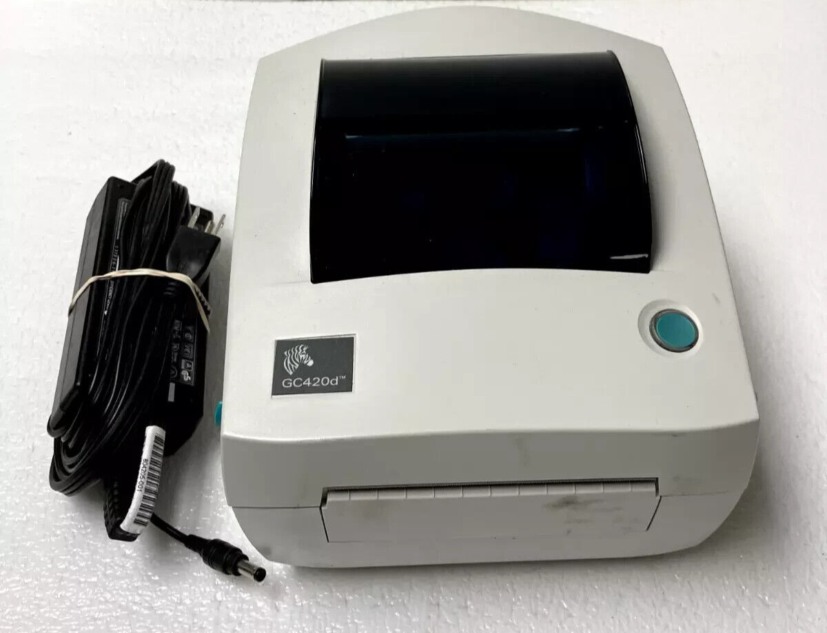 Zebra Label Printer GC420D with Power Cord Shipping Barcode Printer Ships Quick