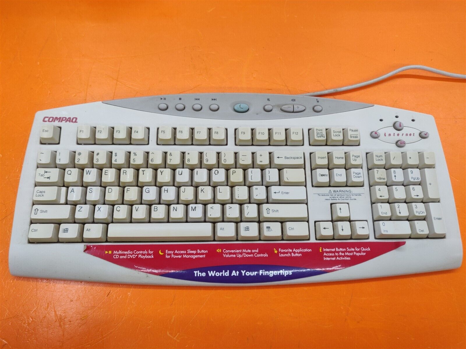 ⭐️⭐️⭐️⭐️⭐️ Vintage Compaq Presario SK-2700 Wired PS/2 Keyboard 