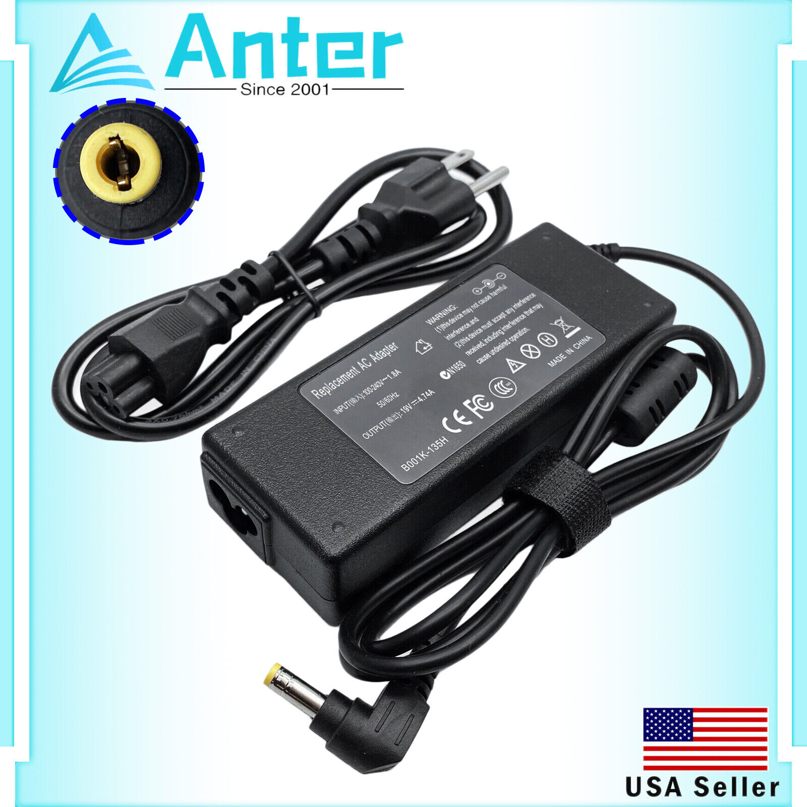 For Packard Bell EasyNote TV11HC TV44HC TE11BZ TE11HC Adapter Charger Power 90W