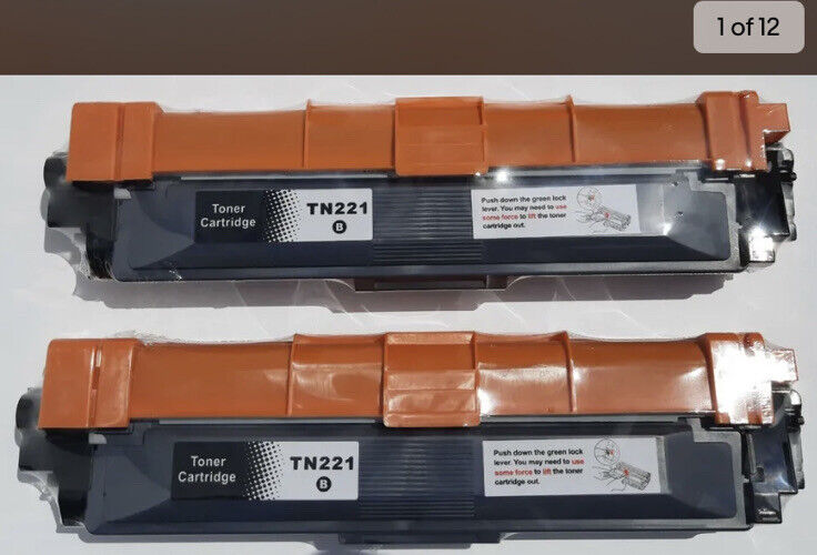 Ezink TN221 Black 2-Pack Premium Toner Cartridge Easy ink Easy print New Sealed 