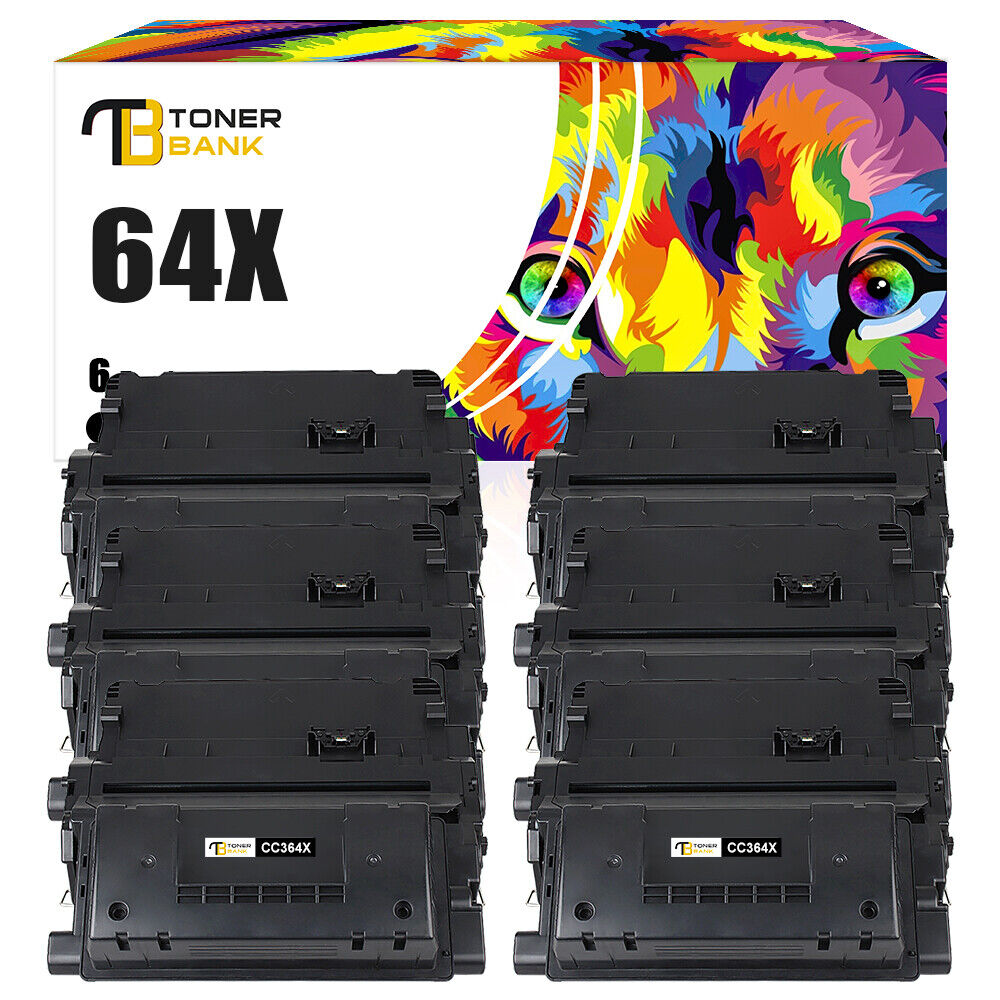 6PK CC364X Toner Compatible With HP LaserJet P4515x P4015x P4515n High Yield