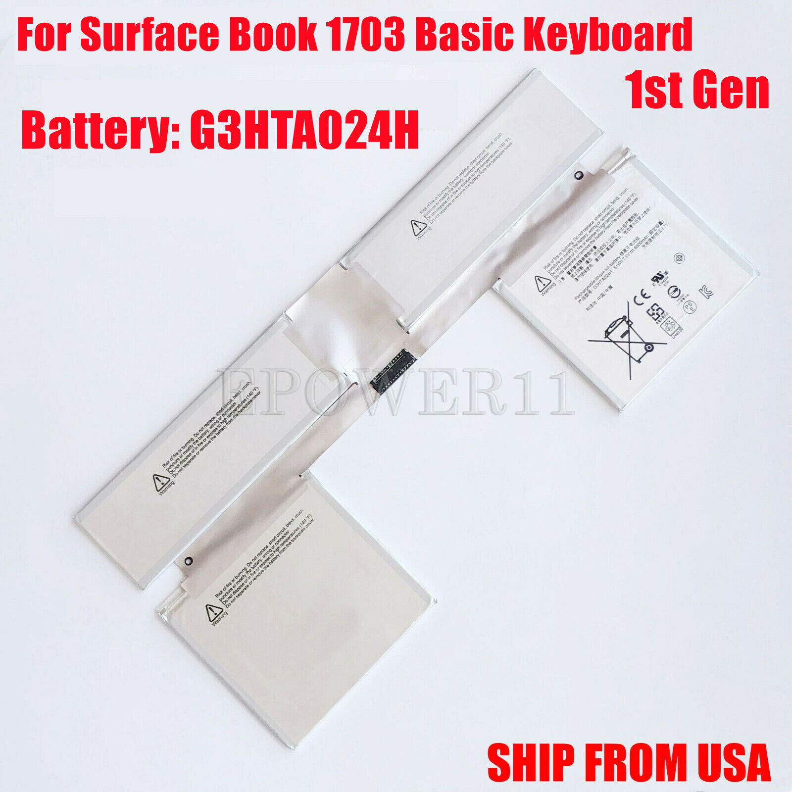 New Battery For Microsoft Surface RT 2 3 / Pro 2 3 4 5 6 7 / Surface Book 1 2