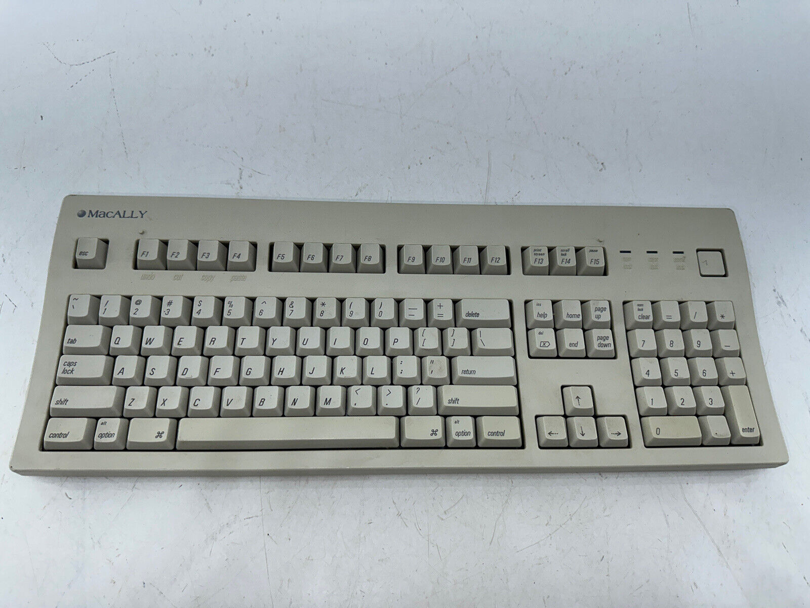 Vintage Macally MK-105 PS2 Computer Keyboard for Apple Macintosh