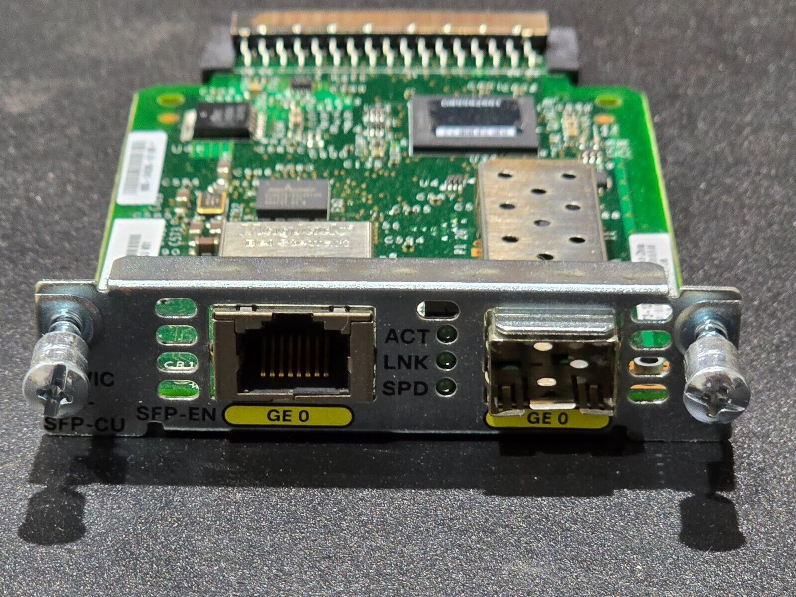 Cisco EHWIC-1GE-SFP-CU 1-Port Gigabit Ethernet Enhanced Network Card