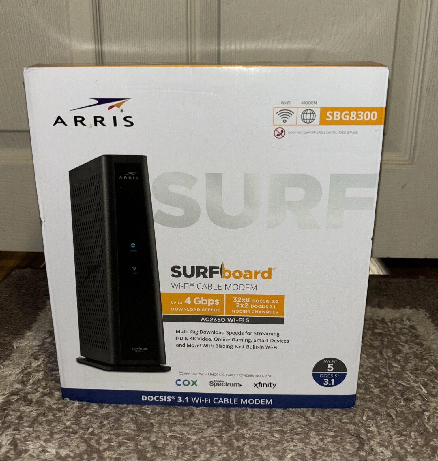 ARRIS SBG8300SURFboard® DOCSIS® 3.1 Gigabit Cable Modem & Wi-Fi® Router