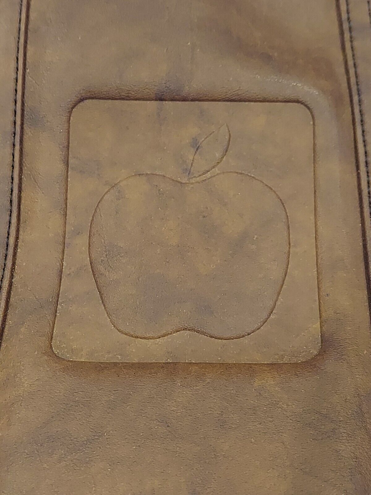 VINTAGE RARE Macintosh Apple II 1977 Computer Carrying Bag Leather Brown Case 